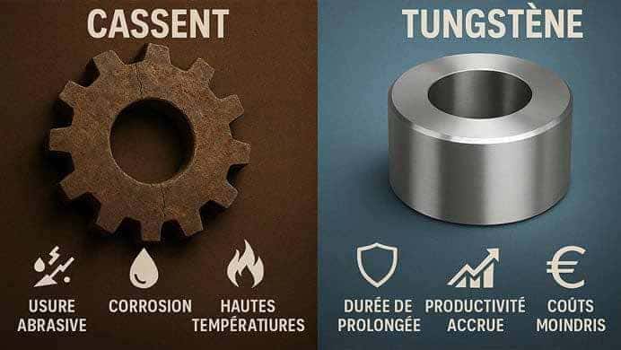 Pourquoi les pièces d'usure échouent-elles — et comment les alliages de carbure de tungstène peuvent-ils résoudre le problème?